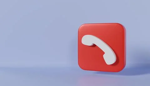 Accept Phone Call Button on blue background 库存插图