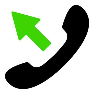 Accept Phone Call - Raster Icon Illustration Stock Illustration
