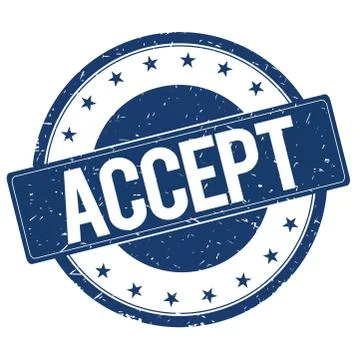 ACCEPT stamp sign Stock Illustration