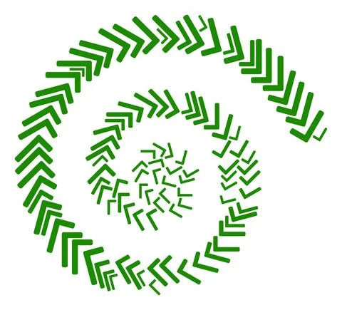 Accept Tick Icon Spiral Motion Collage Stock Illustration