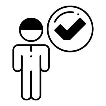 Acceptance Dualtone Icon Stock Illustration