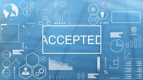 Accepted, Animated Typography Stock Footage 116354402