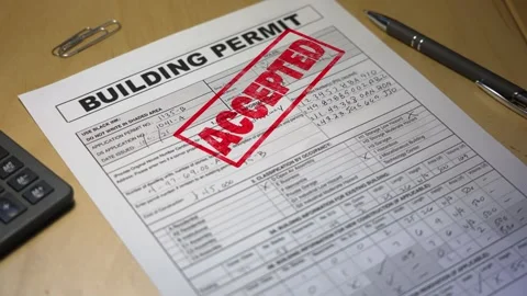 Accepted Building Permit Application  	 Vídeos de archivo 319779175