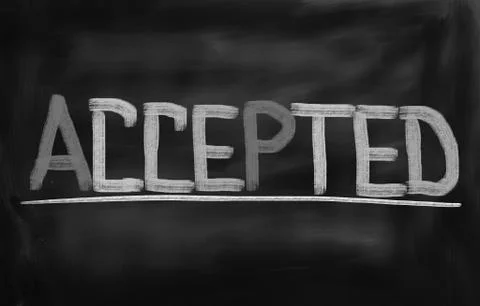 Accepted Concept Stock Illustration