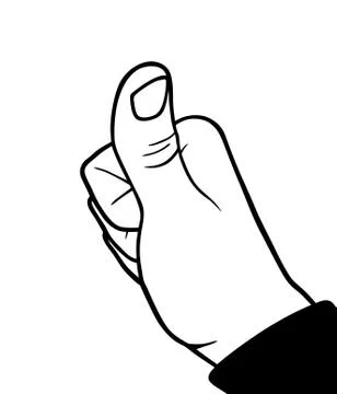 Accepting hand Stock Illustration