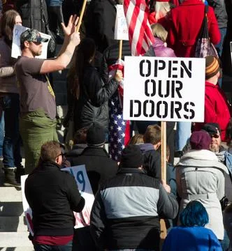 Accepting of refugees Stock Photos