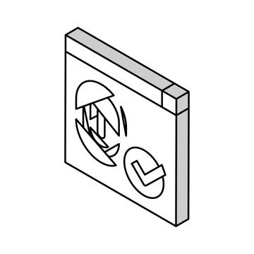 Access approved fingerprint isometric icon vector illustration Stock Illustration