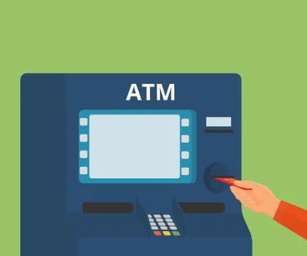 Access to ATM machine Stock-Illustration