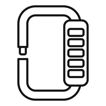 Access bracelet icon outline vector. Secured stop theft Stock Illustration
