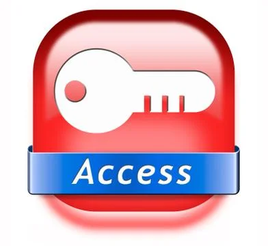Access button Stock Illustration
