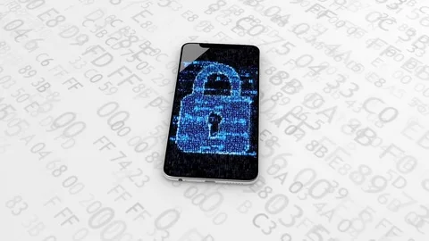 Access is closed, the phone is locked. Access to the phone is limited. 40 Stock Footage 101808172