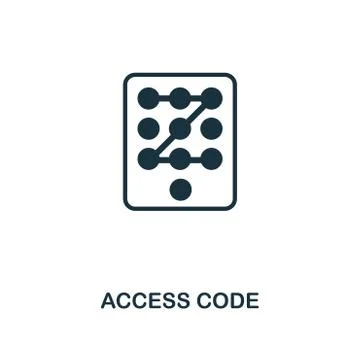 Access Code icon. Premium style design from security icon collection. UI and UX Stock-Illustration
