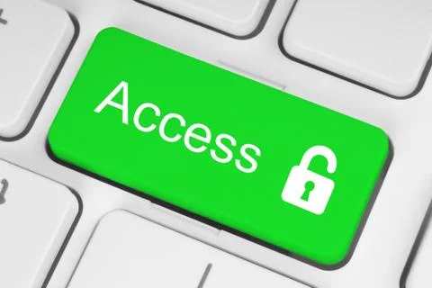 Access concept on the keyboard Stock Photos