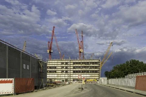 Access to a Construction Site 写真素材