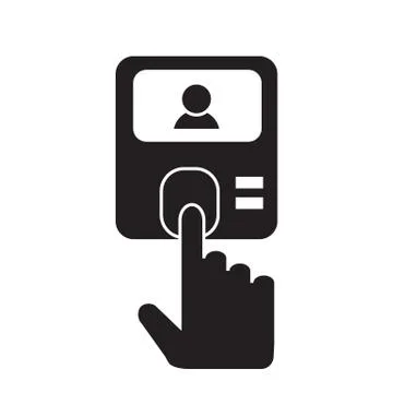 Access control icon on white background. access control sign. flat style. Illustrazione stock