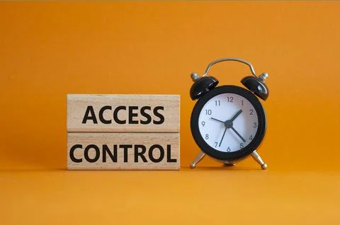 Access Control symbol. Concept words Access Control on wooden blocks. Beaut.. Stock-Fotos