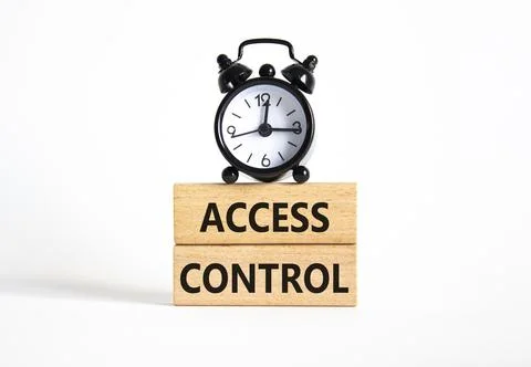 Access Control symbol. Concept words Access Control on wooden blocks. Beaut.. Stock-Fotos