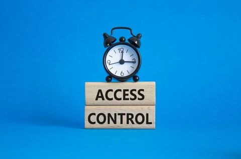 Access Control symbol. Concept words Access Control on wooden blocks. Beaut.. Stock-Fotos