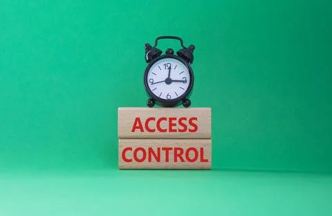 Access Control symbol. Concept words Access Control on wooden blocks. Beaut.. Stock-Fotos