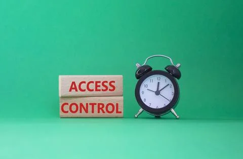 Access Control symbol. Concept words Access Control on wooden blocks. Beaut.. Stock-Fotos
