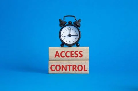 Access Control symbol. Concept words Access Control on wooden blocks. Beautif Stock-Fotos