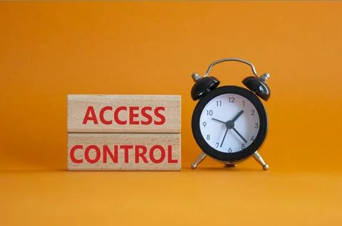 Access Control symbol. Concept words Access Control on wooden blocks. Beaut.. Stock-Fotos