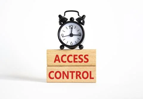 Access Control symbol. Concept words Access Control on wooden blocks. Beaut.. Stock-Fotos