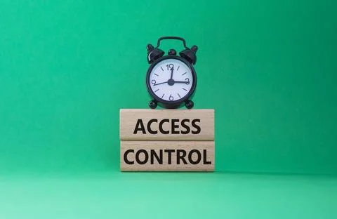 Access Control symbol. Concept words Access Control on wooden blocks. Beaut.. Stock-Fotos