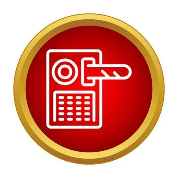 Access control system with key card and keypad Stock Illustration