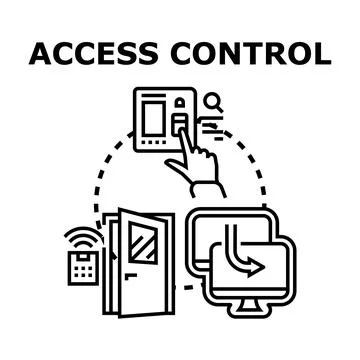 Access control system providing security and management Stock Illustration