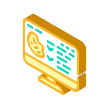 Access to cookies isometric icon vector illustration Illustrazione stock
