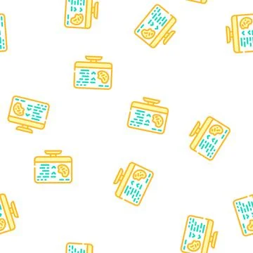 Access to cookies vector seamless pattern Illustration