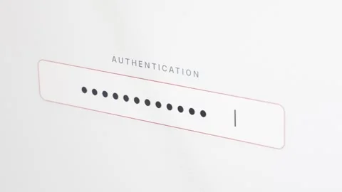Access denied after entering incorrect user password. Stock Footage 333239433