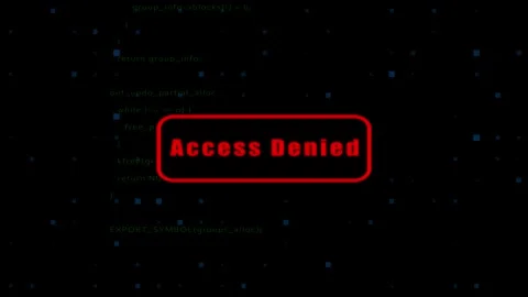 Access Denied: Animated Text in Programming Language Style. Stock Footage 286143041