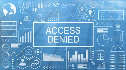 Access Denied, Animated Typography Stock Illustration
