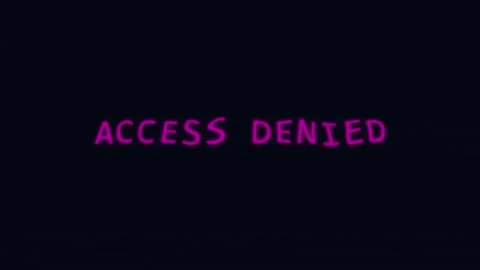 Access Denied Authorization Failed HUD Animation Stock Footage 330053644