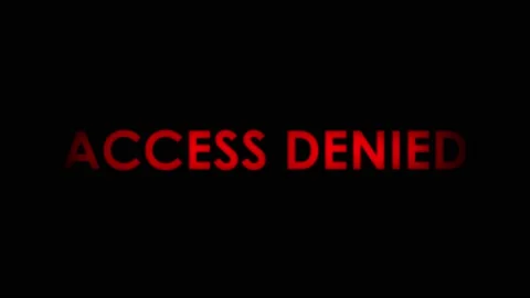 Access denied fingerprint scan Stock Footage 161899350