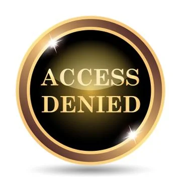 Access denied icon. Internet button on white background.. イラスト素材