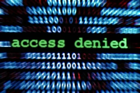 Access denied Stock Illustration