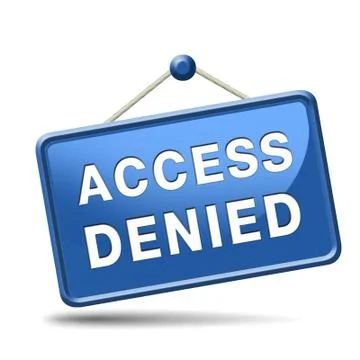 Access denied Stock Illustration