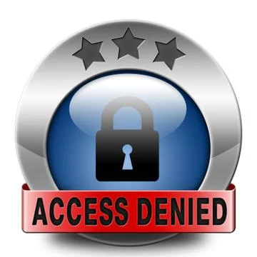 Access denied Stock Illustration