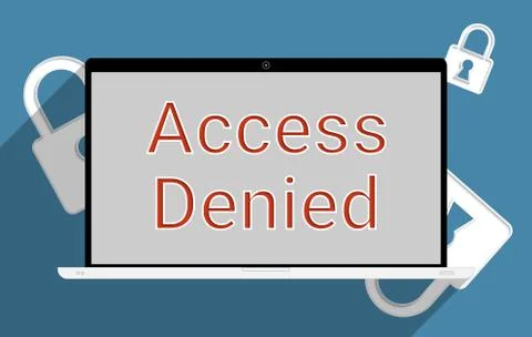 Access denied Stock Illustration