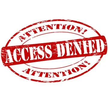 Access denied Stock Illustration