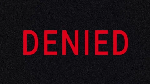 Access Denied Kinetic Typography Animation with Digital Noise Video stock 320599544