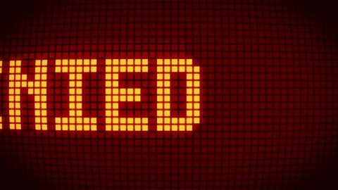 Access denied, Led Display message Stock Footage 84947773