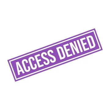 Access Denied Letter Rubber Stamp Vector Design Template Stock Illustration