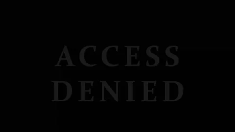 Access Denied message displayed on dark background with central white panel.. Video stock 343414426