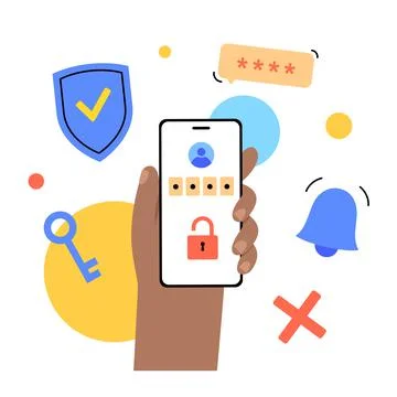 Access denied notification Stockillustratie