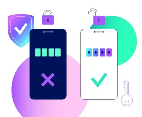 Access denied notification Stockillustratie