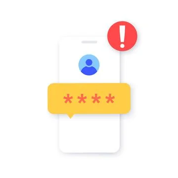 Access denied notification Stockillustratie